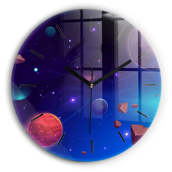 Kerek fali üvegóra Bolygók galaxis