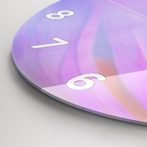 Kerek fali üvegóra Színes tollak