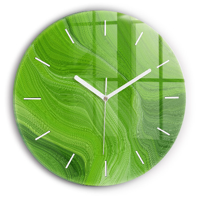 Kerek fali üvegóra Modern hullámok