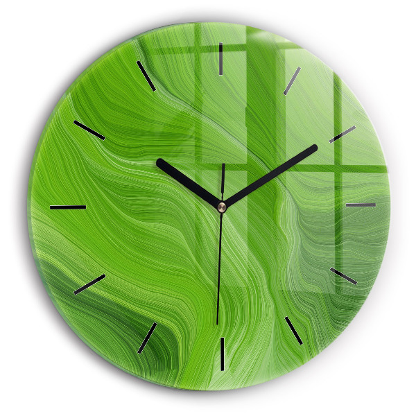 Kerek fali üvegóra Modern hullámok