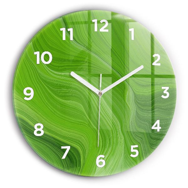 Kerek fali üvegóra Modern hullámok