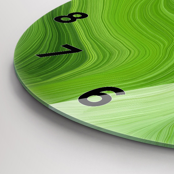 Kerek fali üvegóra Modern hullámok