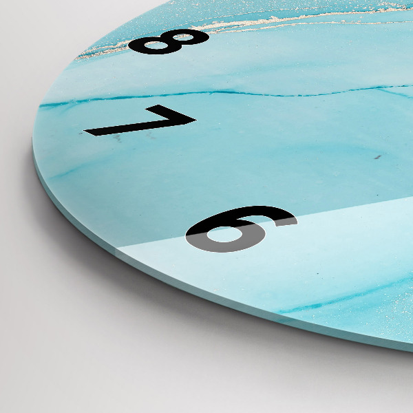 Kerek fali üvegóra Dekoratív márvány