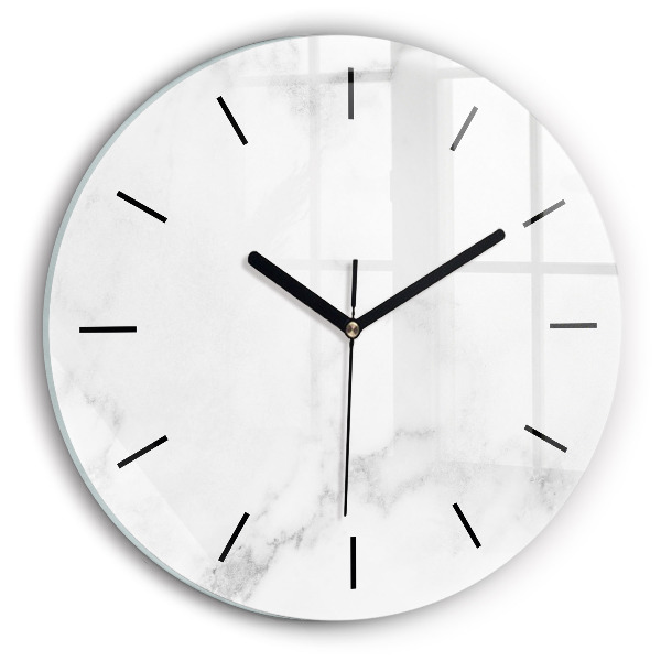 Kerek fali üvegóra Elegáns márvány