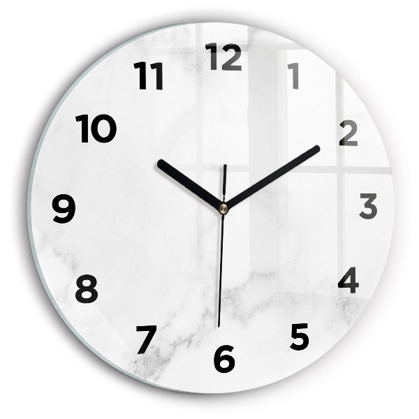 Kerek fali üvegóra Elegáns márvány