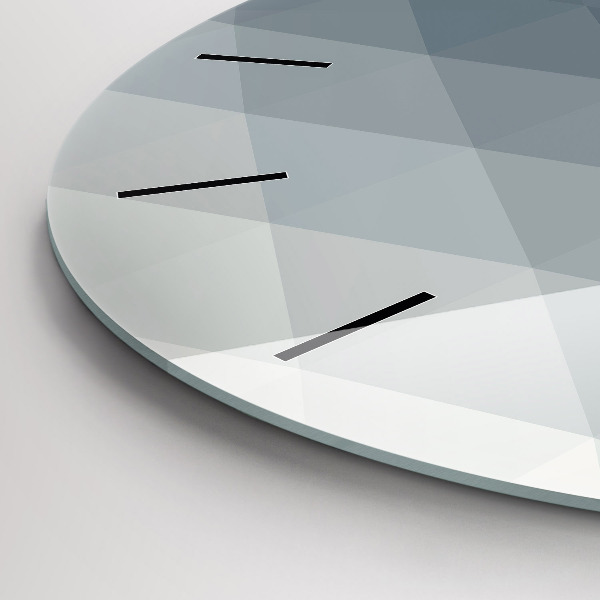 Kerek fali üvegóra Szürke absztrakció