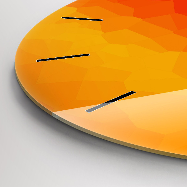 Kerek fali üvegóra Színes absztrakció