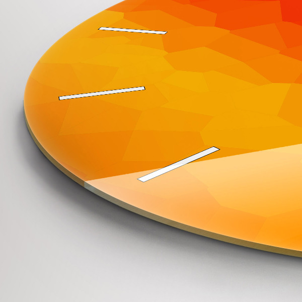 Kerek fali üvegóra Színes absztrakció