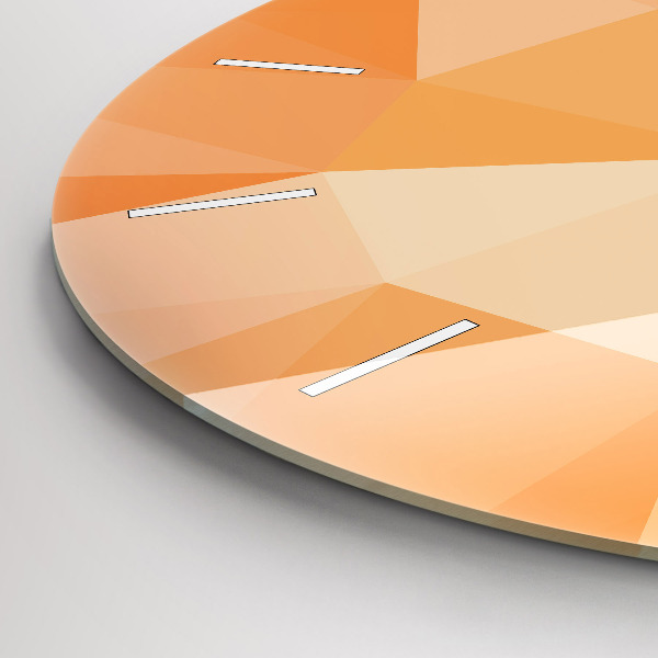 Kerek fali üvegóra Absztrakciós háromszögek