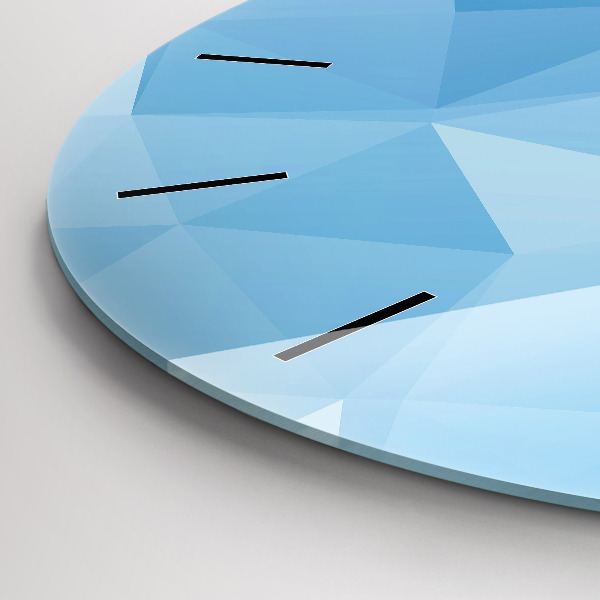 Kerek fali üvegóra Háromszögek absztrakt