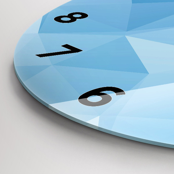 Kerek fali üvegóra Háromszögek absztrakt