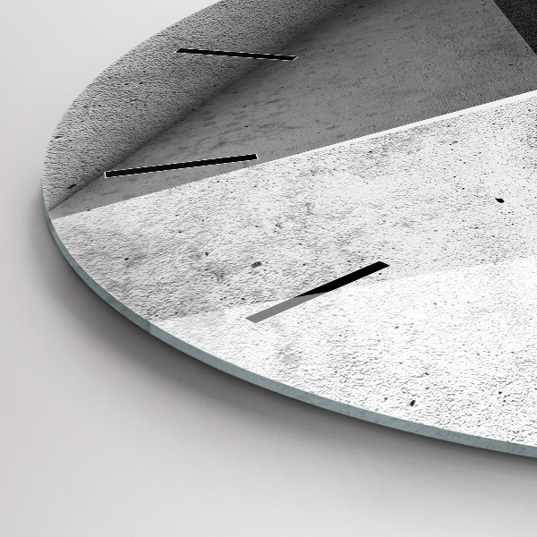 Kerek fali üvegóra Absztrakciós háromszögek