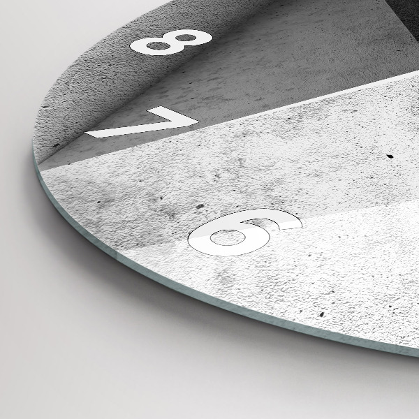 Kerek fali üvegóra Absztrakciós háromszögek