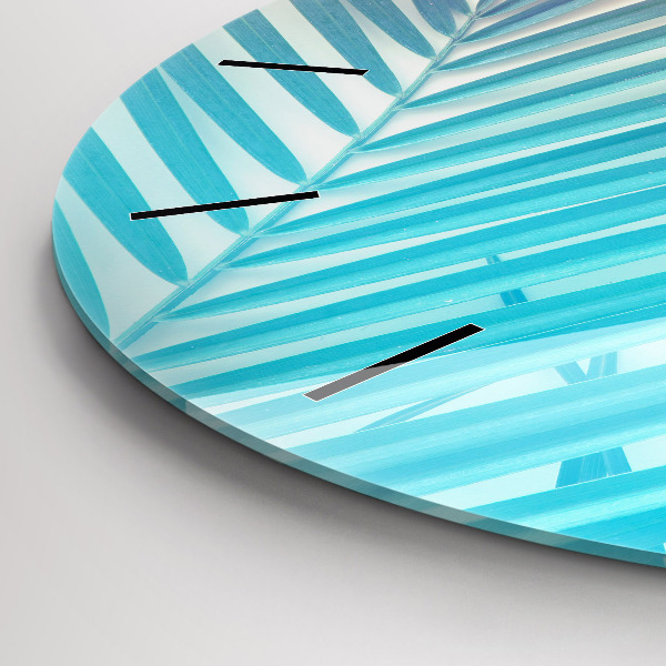 Kerek fali üvegóra Trópusi pálmafa