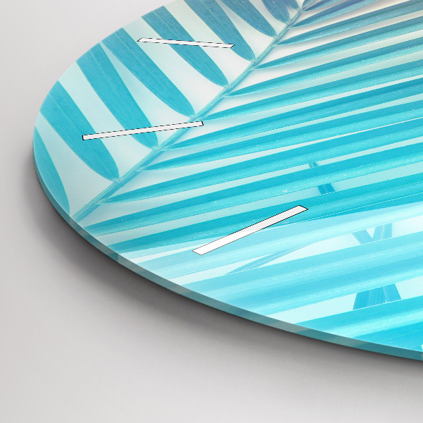 Kerek fali üvegóra Trópusi pálmafa