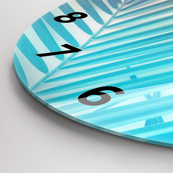 Kerek fali üvegóra Trópusi pálmafa