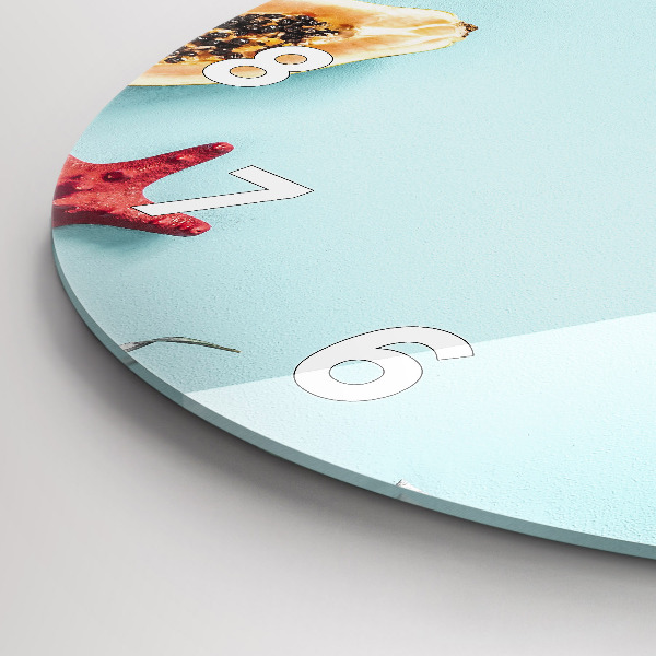 Kerek fali üvegóra Nyaralás összetétele