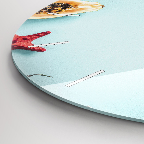 Kerek fali üvegóra Nyaralás összetétele