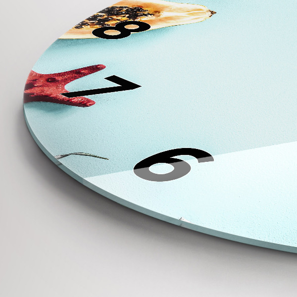 Kerek fali üvegóra Nyaralás összetétele