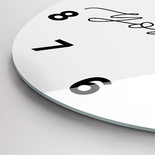 Kerek fali üvegóra A Légy önmagad felirat