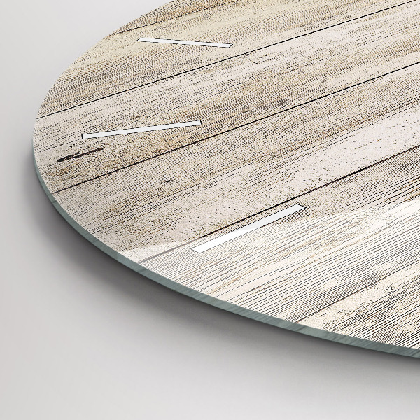 Kerek fali üvegóra Fa panelek