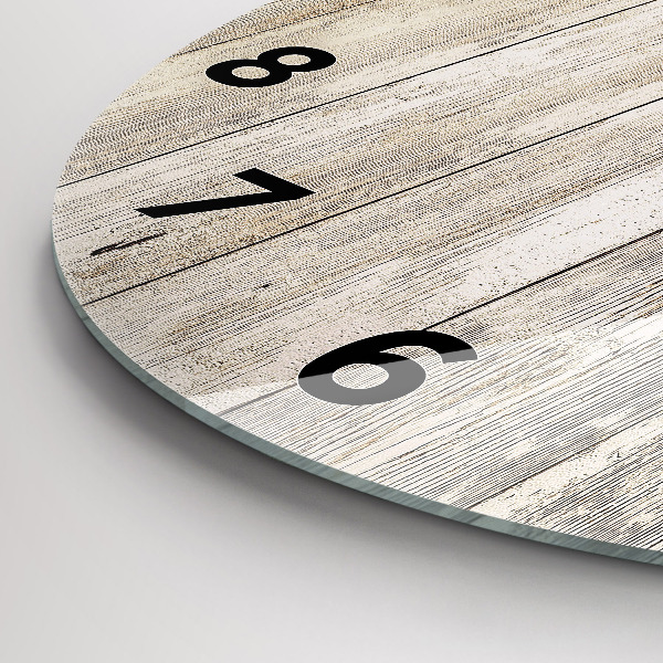 Kerek fali üvegóra Fa panelek