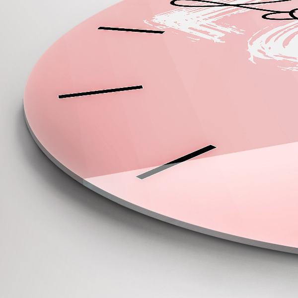 Kerek fali üvegóra Szeresd magad felirat