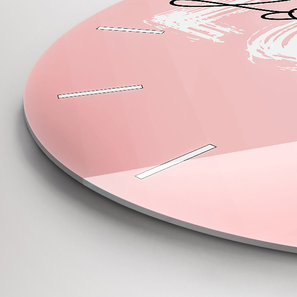 Kerek fali üvegóra Szeresd magad felirat