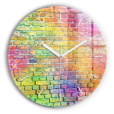 Kerek fali üvegóra Festett fal