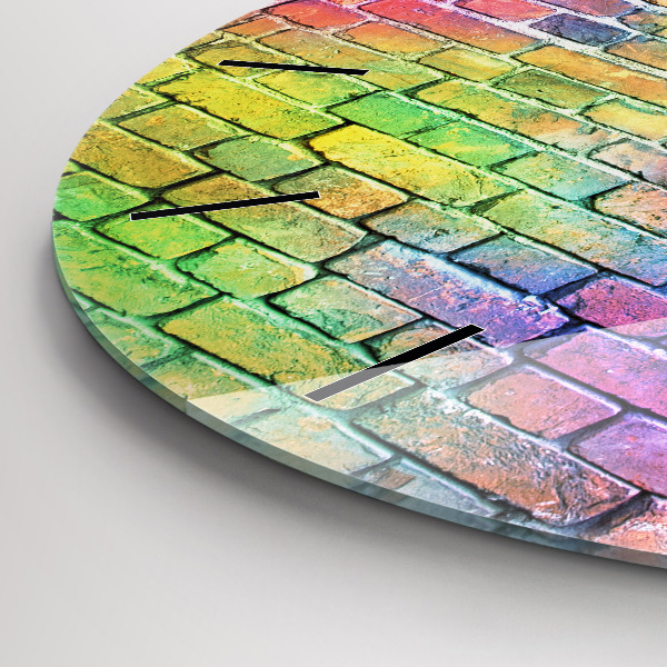 Kerek fali üvegóra Festett fal