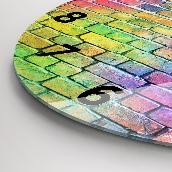 Kerek fali üvegóra Festett fal