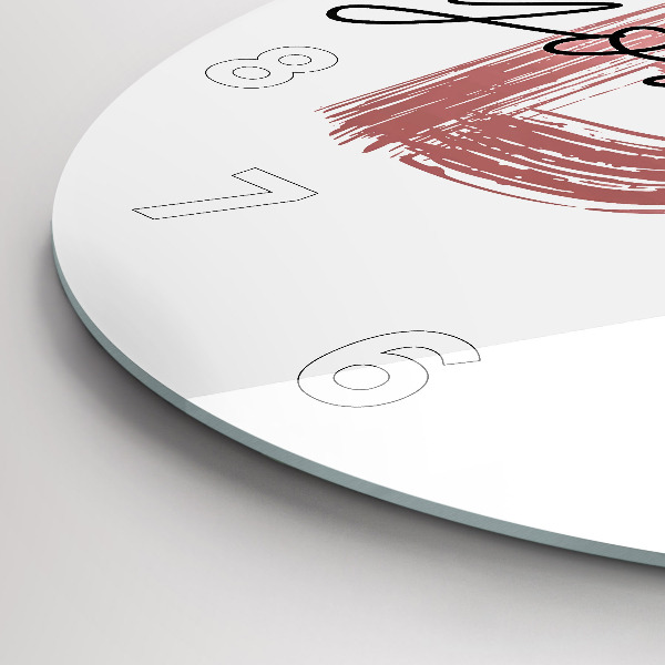 Kerek fali üvegóra A Légy önmagad felirat