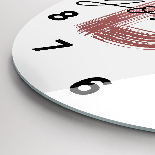 Kerek fali üvegóra A Légy önmagad felirat