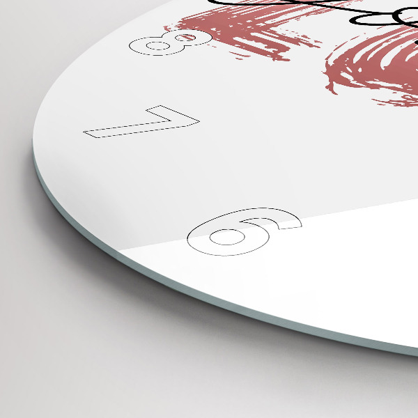 Kerek fali üvegóra Szeresd magad felirat