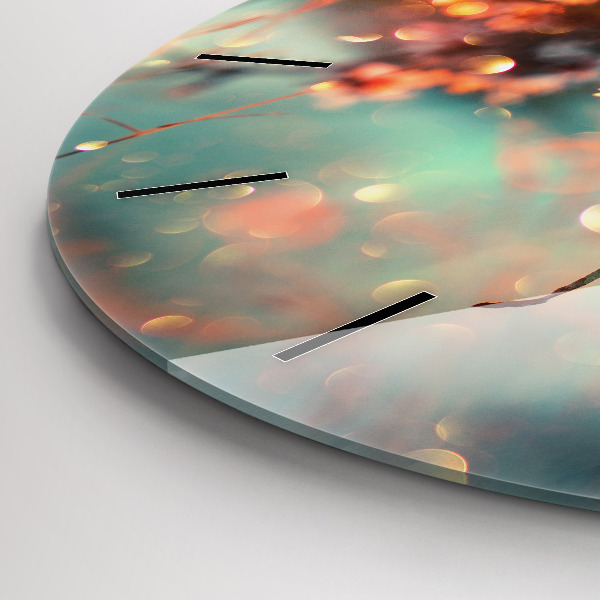 Kerek fali üvegóra Tavaszi virágok