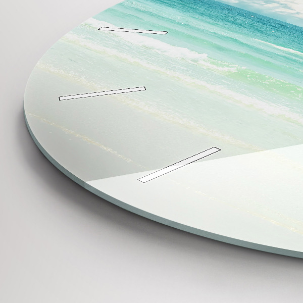 Kerek fali üvegóra Tengeri táj