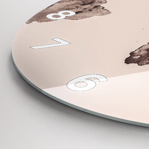 Kerek fali üvegóra Akvarell világtérkép