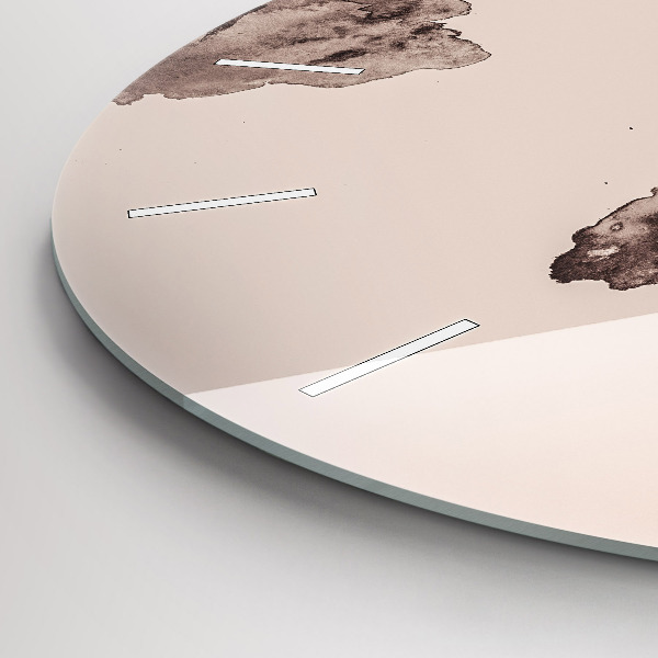 Kerek fali üvegóra Akvarell világtérkép