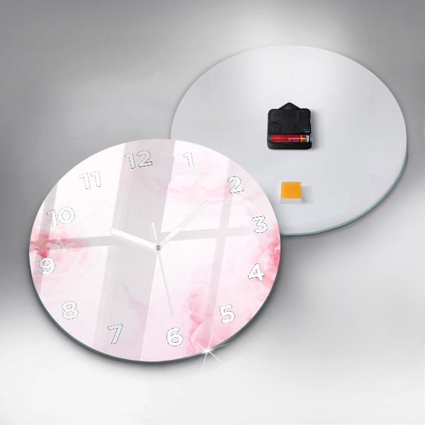 Kerek fali üvegóra Virágzó virágok