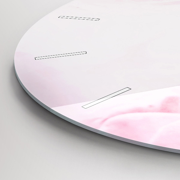 Kerek fali üvegóra Virágzó virágok