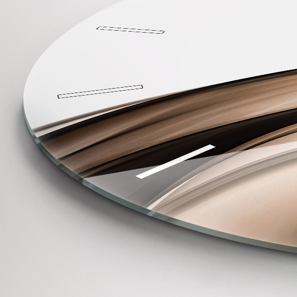 Kerek fali üvegóra Absztrakciós vonal