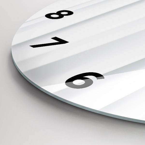 Kerek fali üvegóra Hullámok textúrája