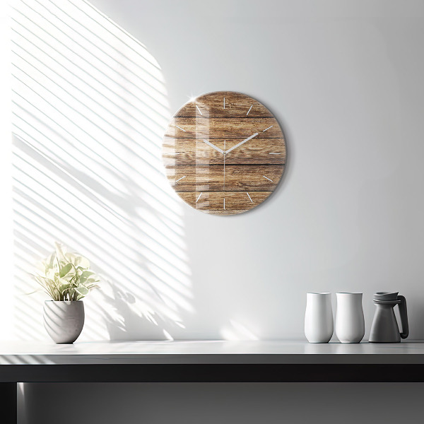 Kerek fali üvegóra Fa táblák