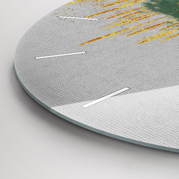 Kerek fali üvegóra Dekoratív minta