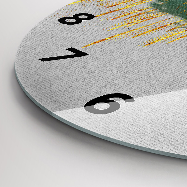 Kerek fali üvegóra Dekoratív minta