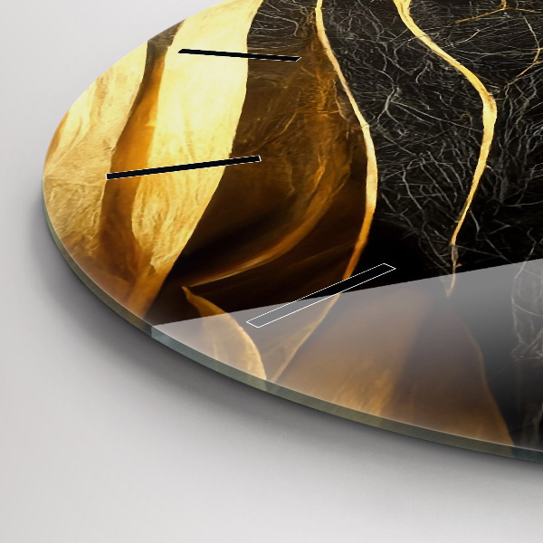 Kerek fali üvegóra Elegáns absztrakció