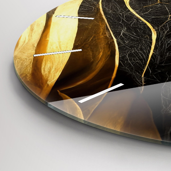 Kerek fali üvegóra Elegáns absztrakció