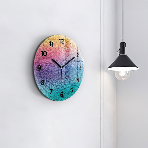 Kerek fali üvegóra Gradiens minta