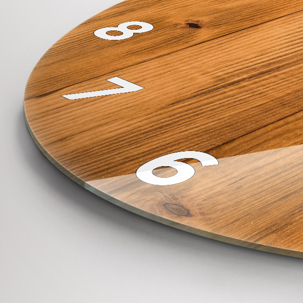 Kerek fali üvegóra Fa táblák