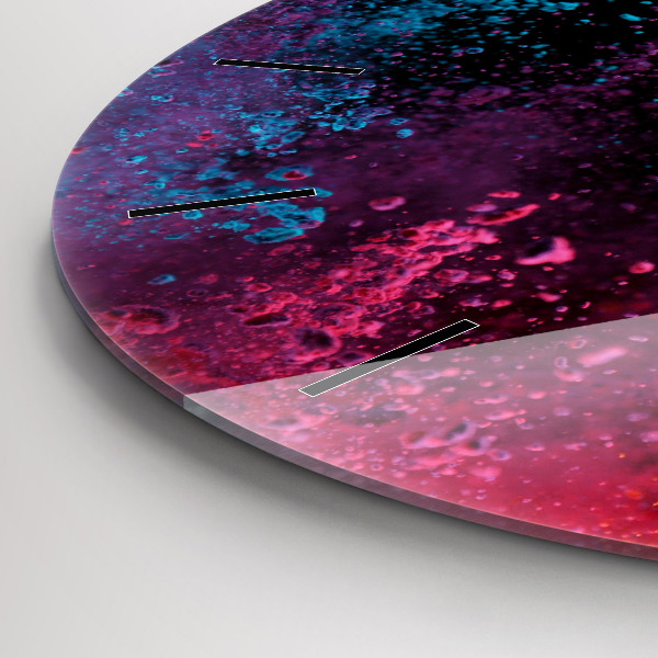 Kerek fali üvegóra A színek robbanása